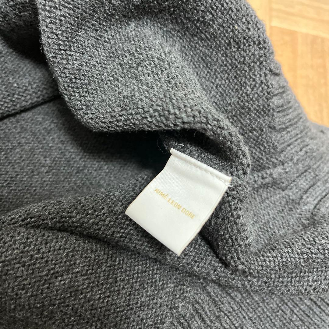 希少　AIME LEON DORE バイカラー　コットンニット　美品　Sサイズ