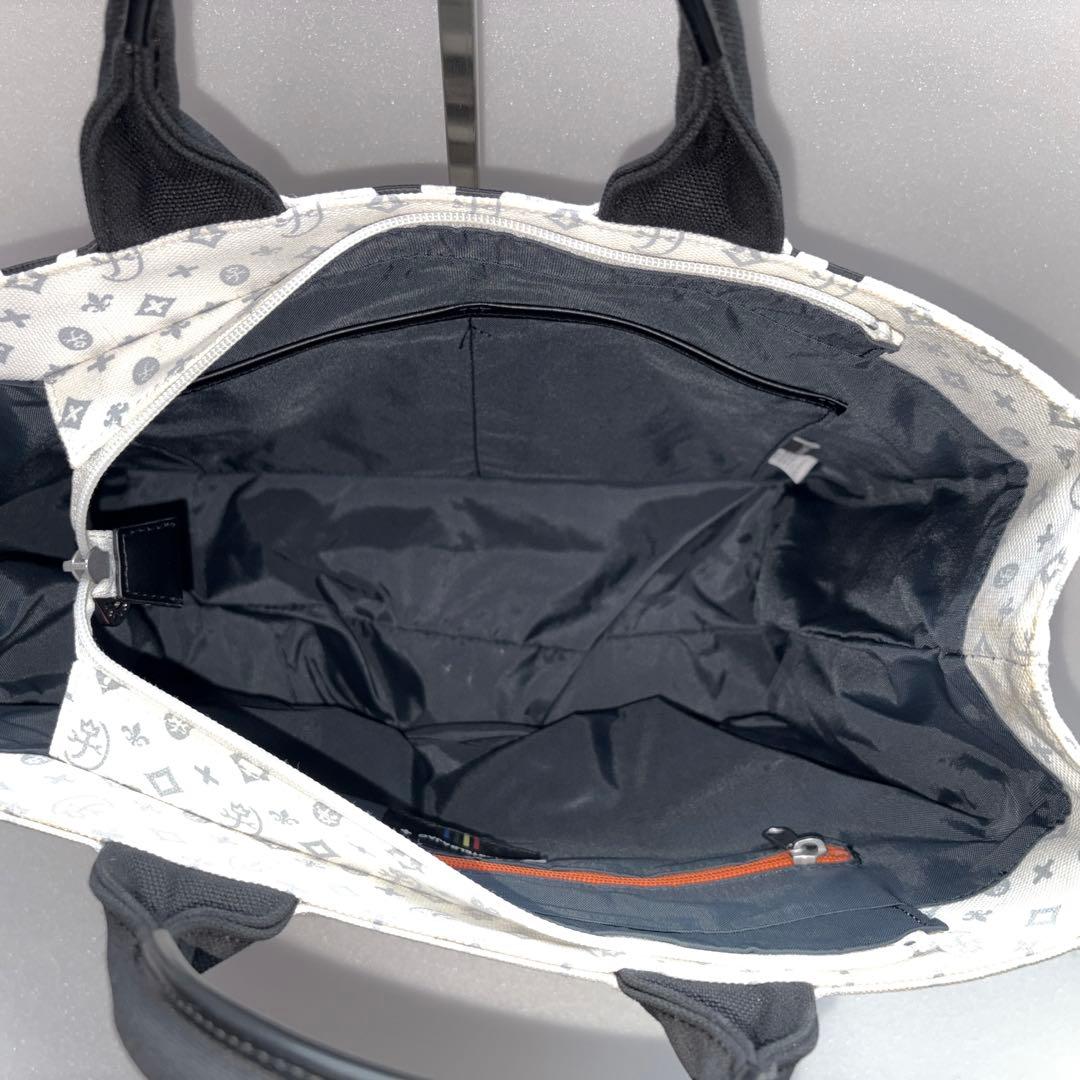 美品CASTELBAJAC ロゴプリント ドライビングトートバッグ