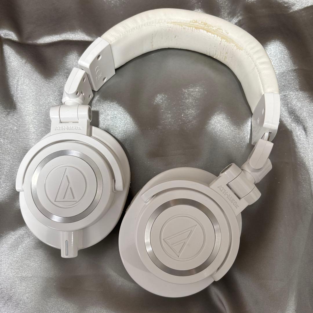 オーディオテクニカ m50x ホワイト　ヘッドフォン