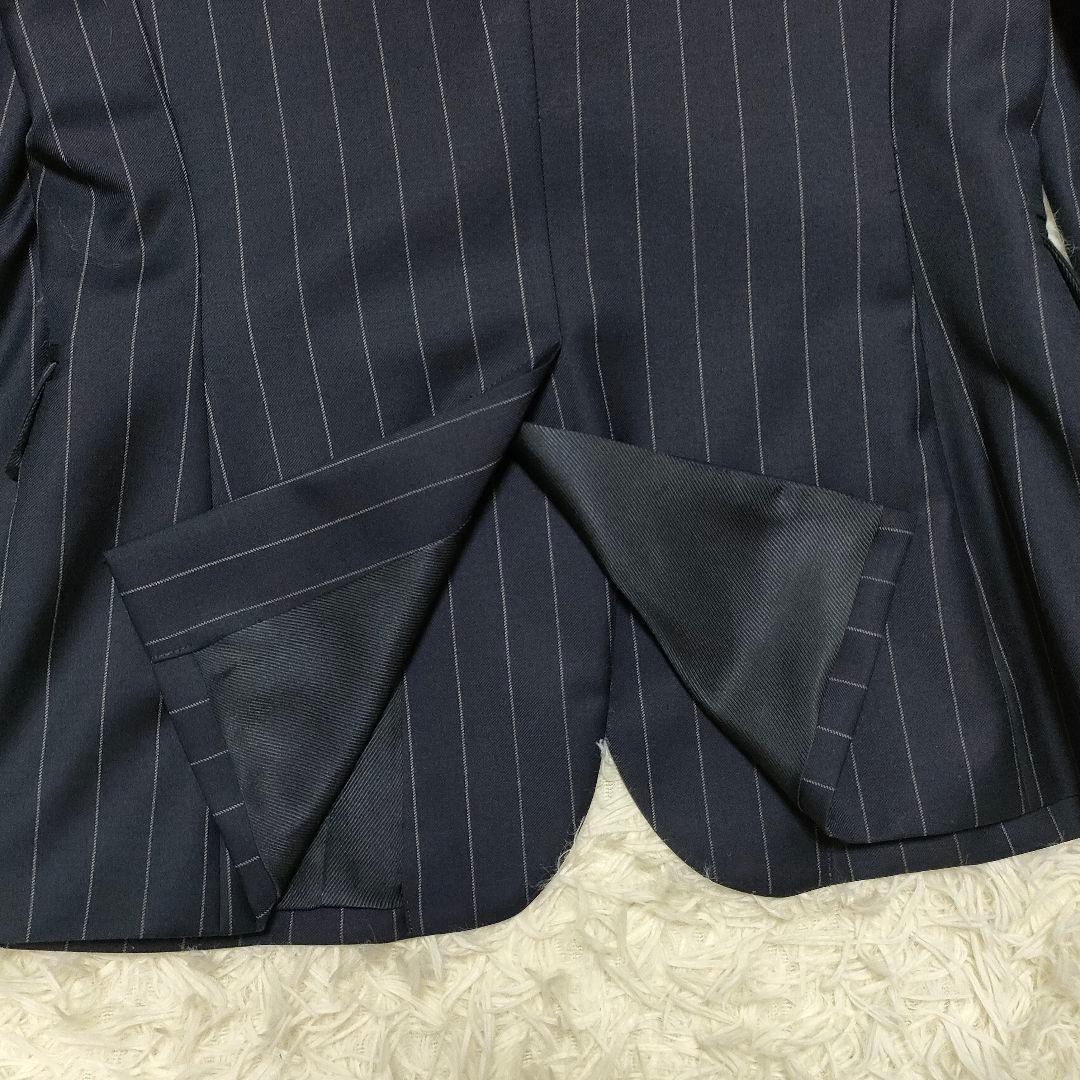 【美品】 ラルフローレン　パンツスーツ　セットアップ　紺　ストライプ　サイズ4