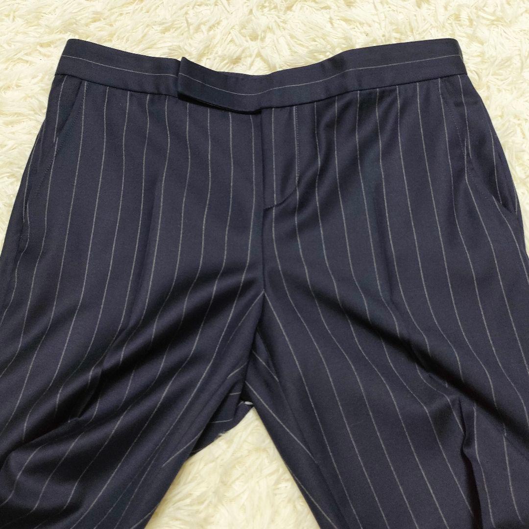 【美品】 ラルフローレン　パンツスーツ　セットアップ　紺　ストライプ　サイズ4