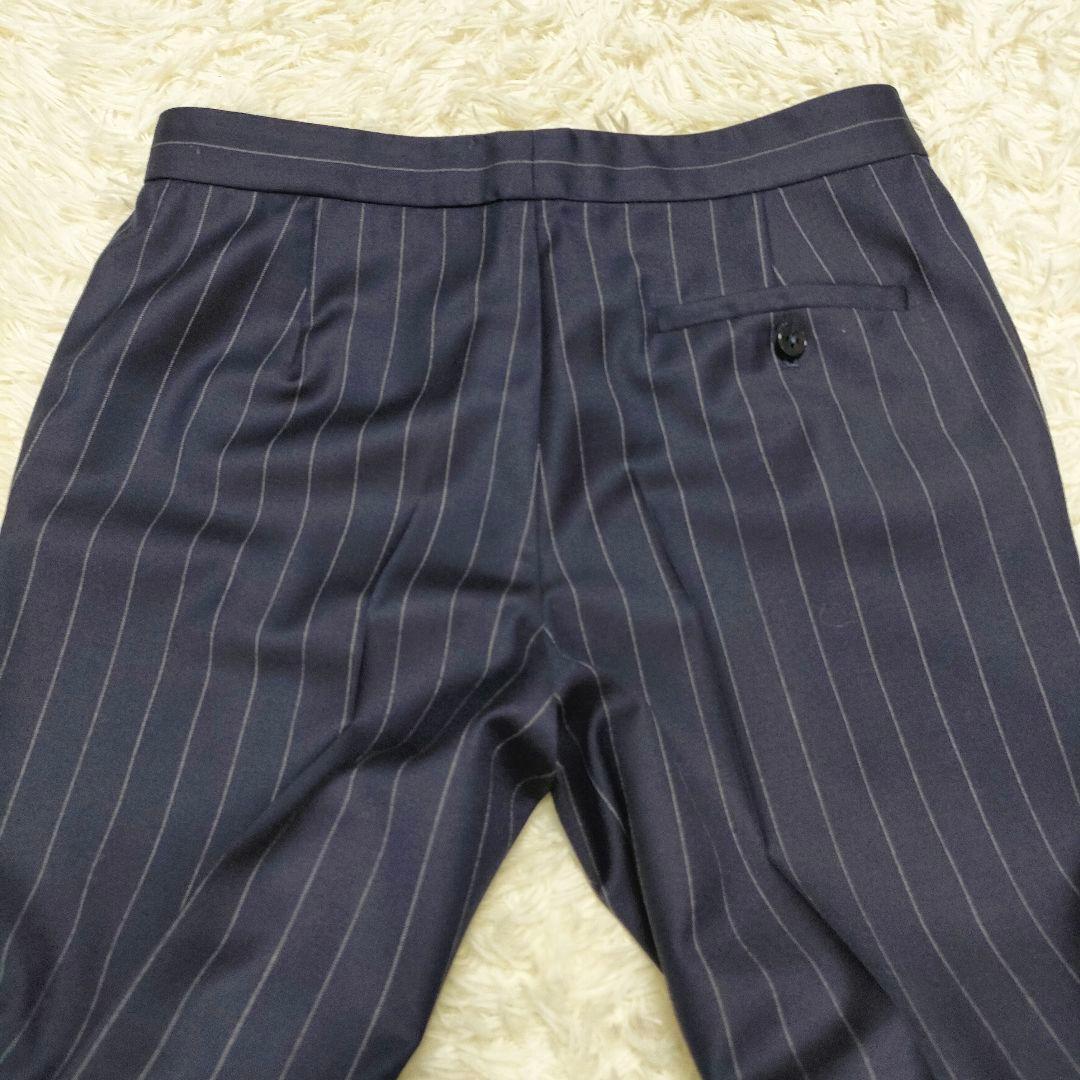 【美品】 ラルフローレン　パンツスーツ　セットアップ　紺　ストライプ　サイズ4