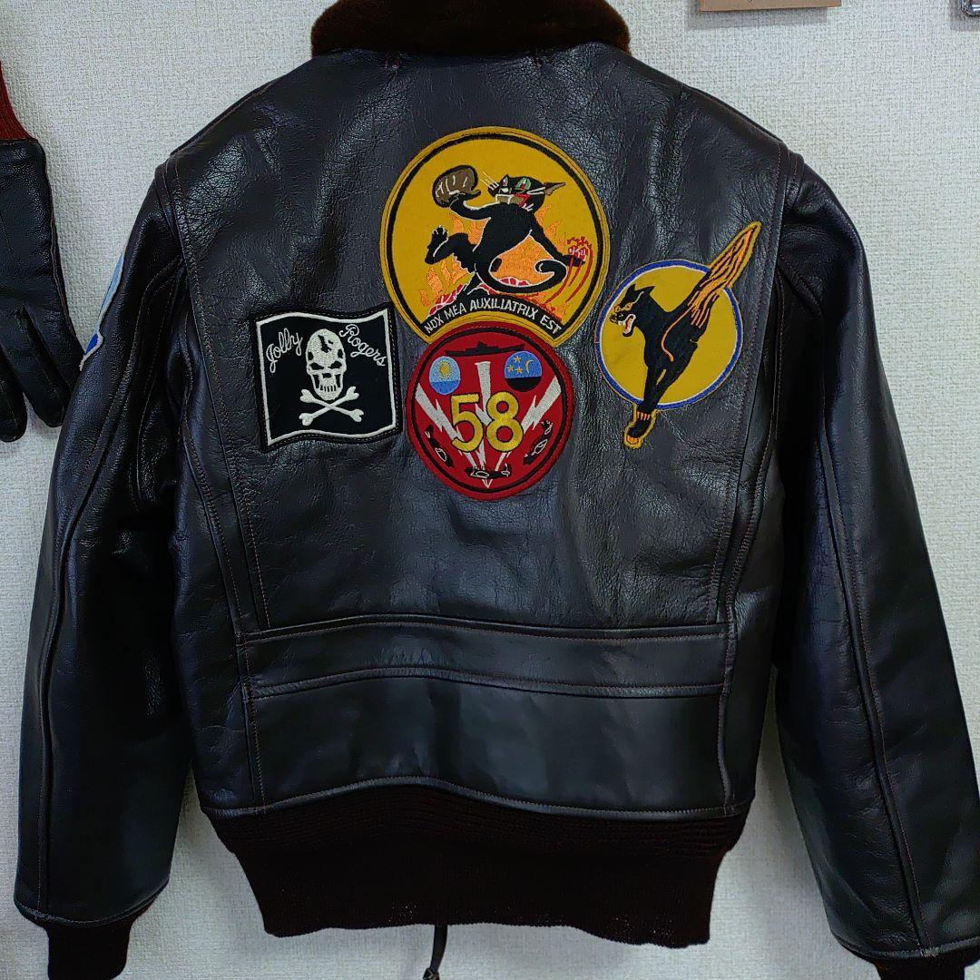 お*ん様 美品バズリクソンズ G-1 ゴートレザージャケット サイズ38