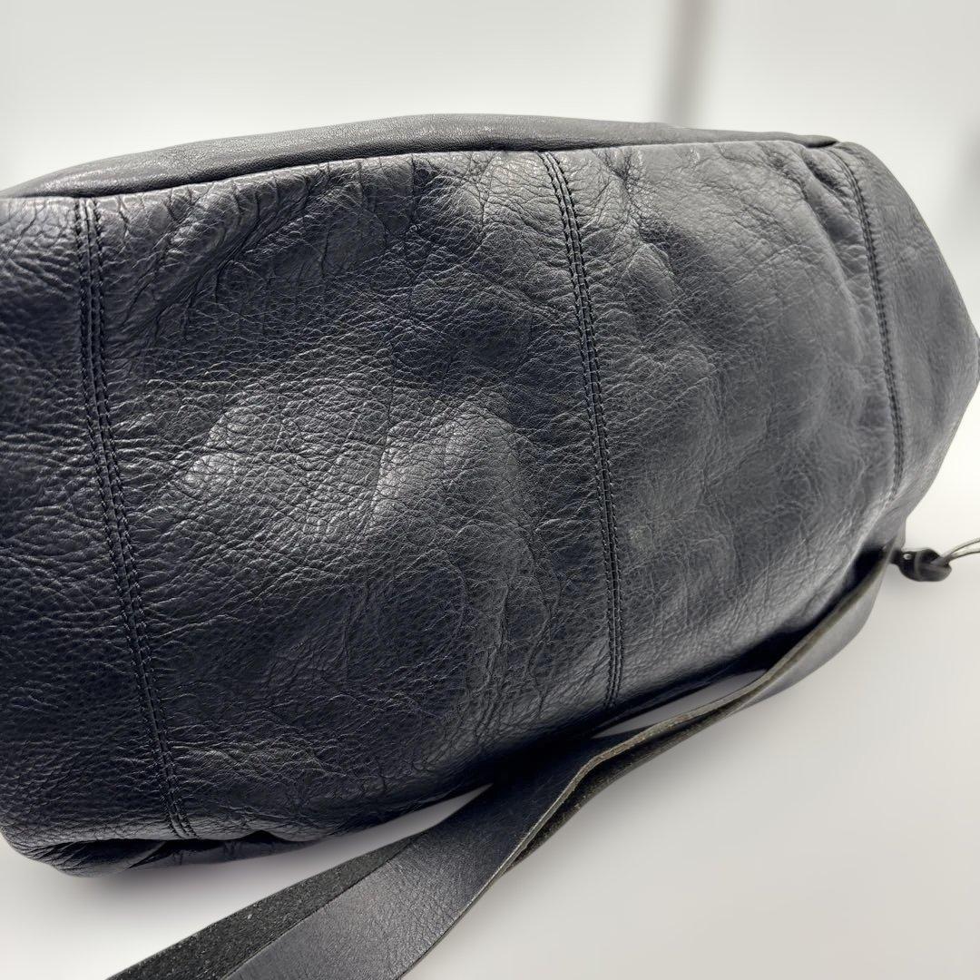 DIESEL レザー ミニボストンバッグ 黒 ショルダー 袋