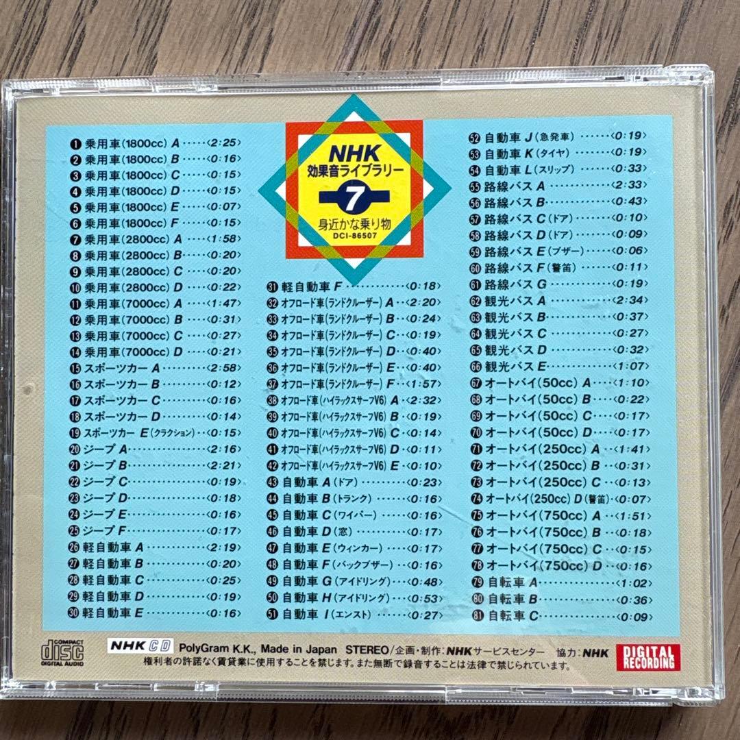 NHK効果音ライブラリー　12枚セット