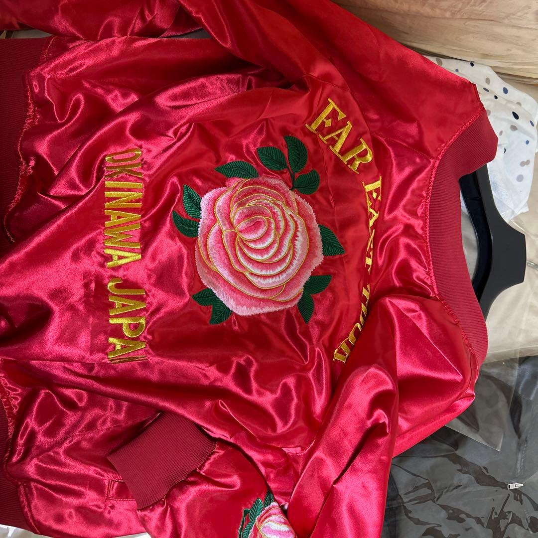 赤　スカジャン