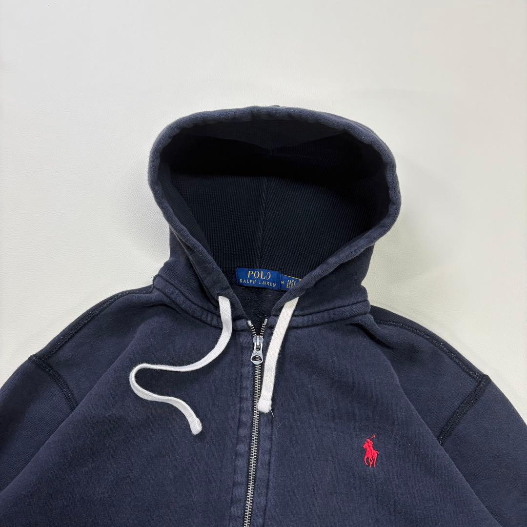 【極上】鬼フェード 肉厚×サーマルRalph Lauren フルジップパーカー