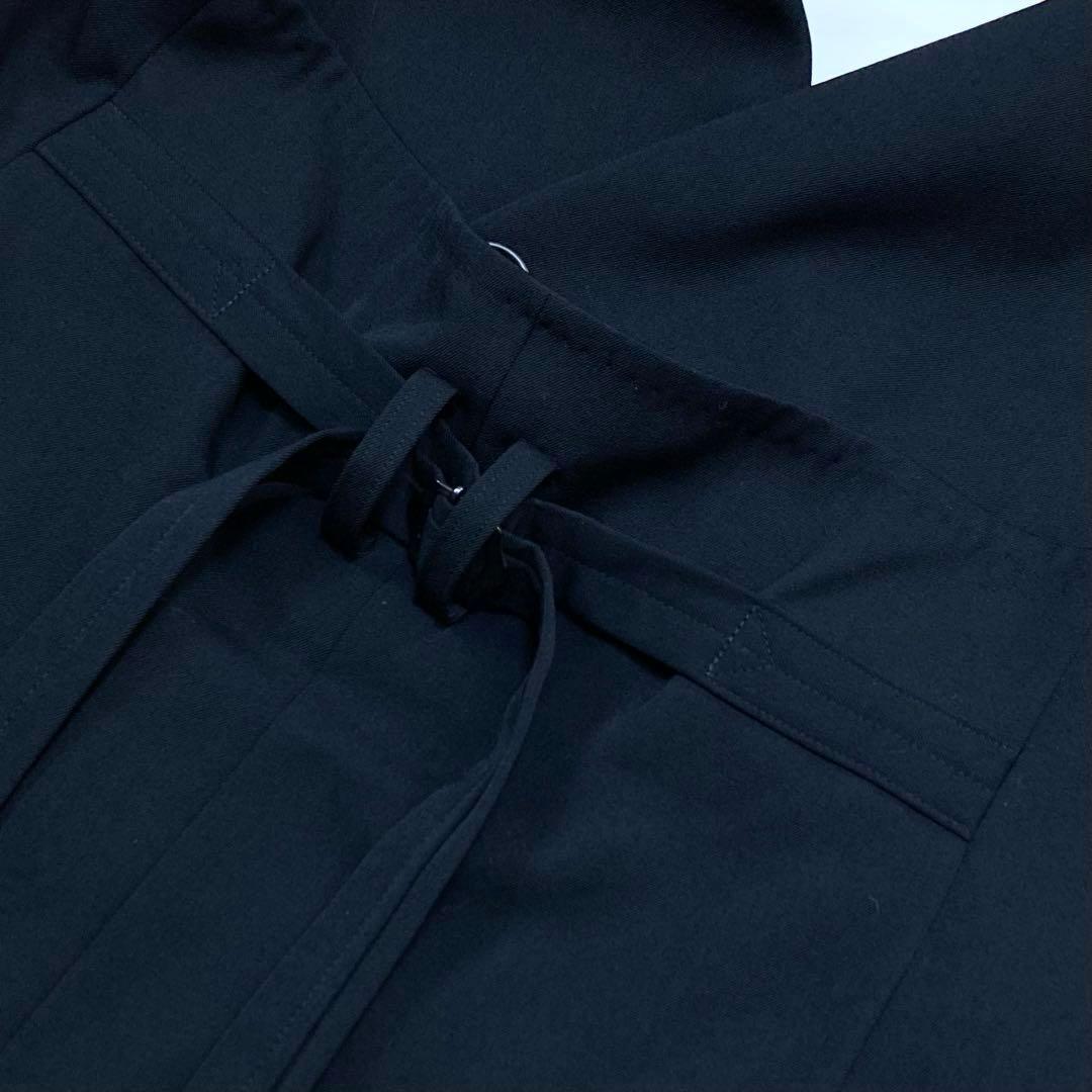 ヨウジヤマモト 美品 ウールギャバ ノースリーブ ジャケット 黒2