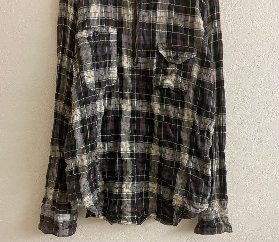 KAPITAL キャピタル ワッシャー加工 プルオーバー チェック シャツ