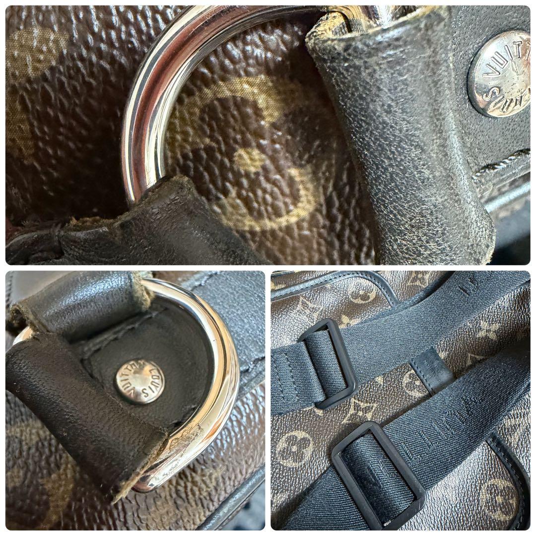 【極美品】　ルイヴィトン　モノグラムマカサー バスPM　ショルダーバッグ　レザー