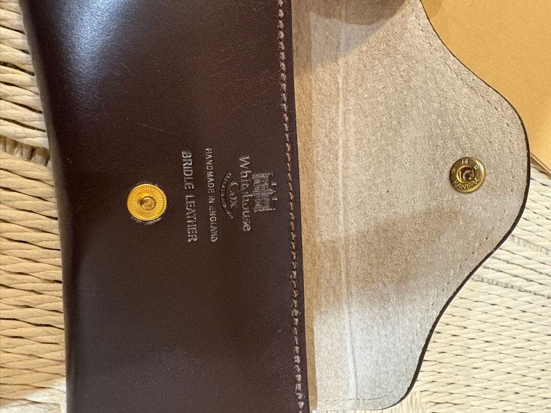 ホワイトハウスコックス メガネケース ブライドルレザー