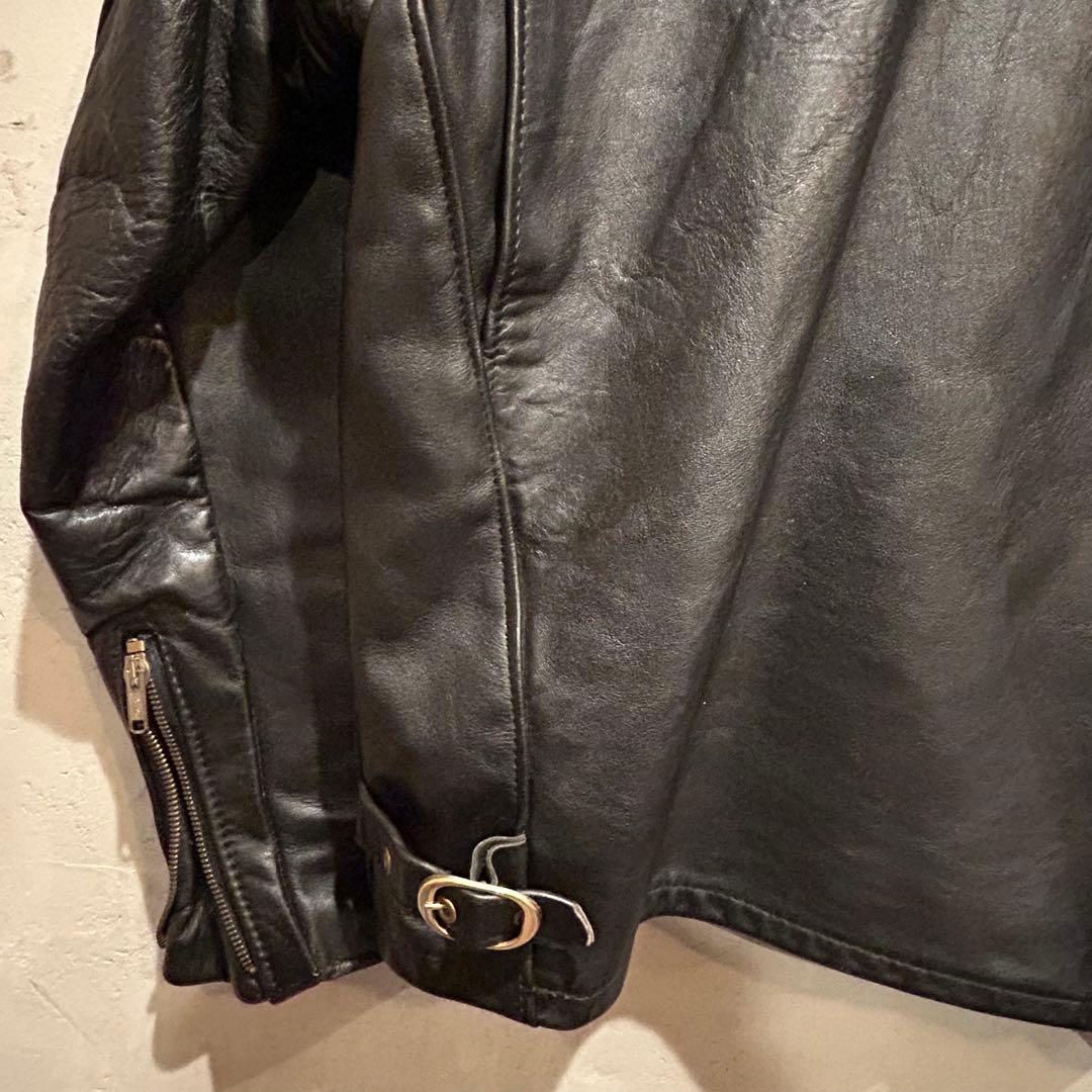 schottショット　643 シングルライダース　襟付き　レザージャケット36