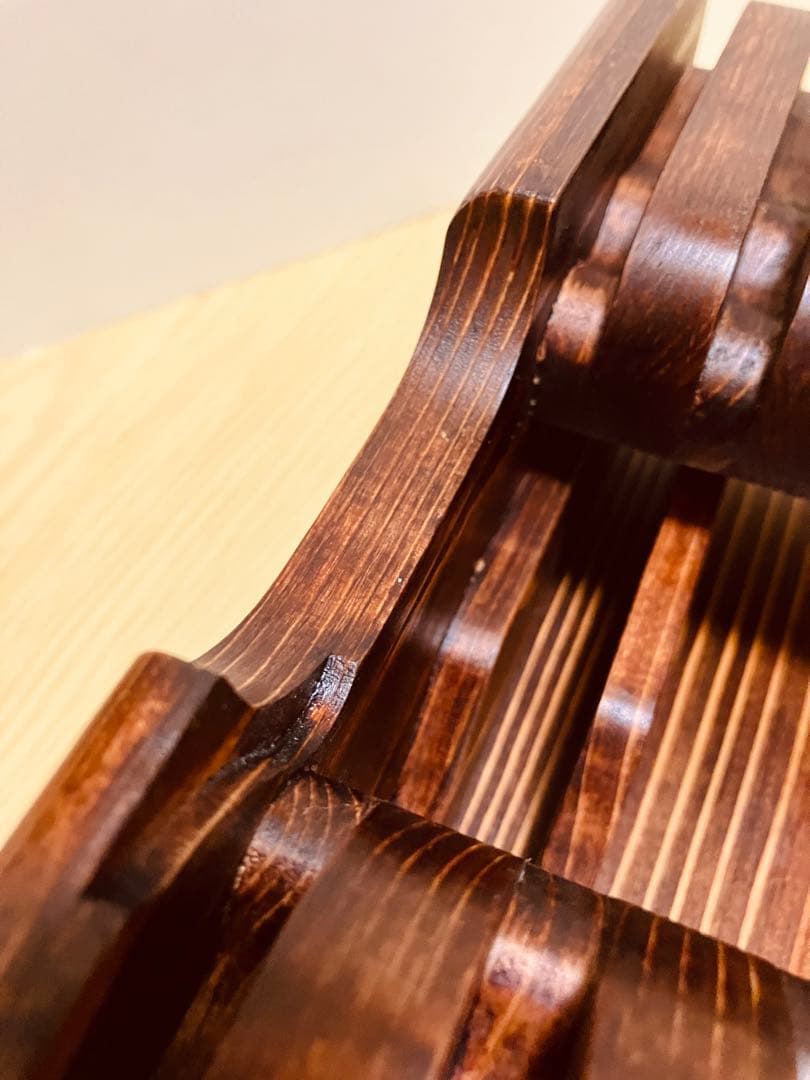 Bタイプ2段7丁置き　シザートレイ　シザースタンド　シザーケース　ハサミ皿