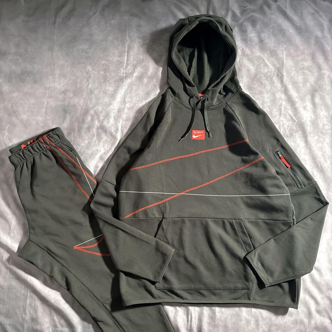 NIKE ナイキ　ジャージ　スウェット　上下セット オリーブグリーン　XLサイズ