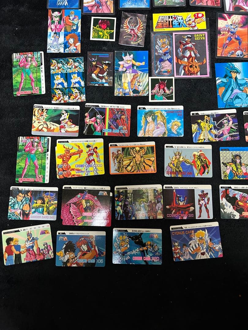 聖闘士星矢 PPカード　ラミネートカード　シール　当時物　レトロ