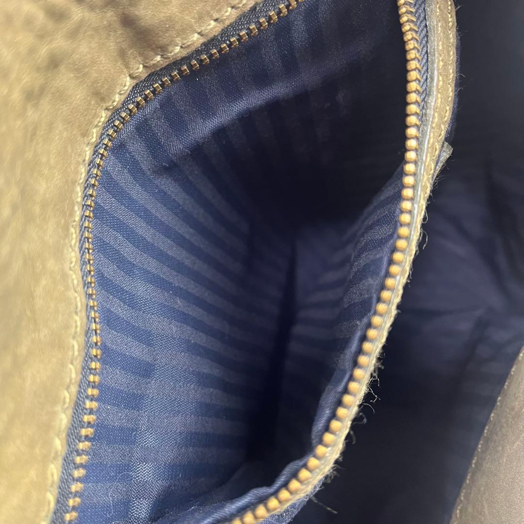 美品✨ COACH コーチ ヌバック リュック カーキ フラップ ハンドル