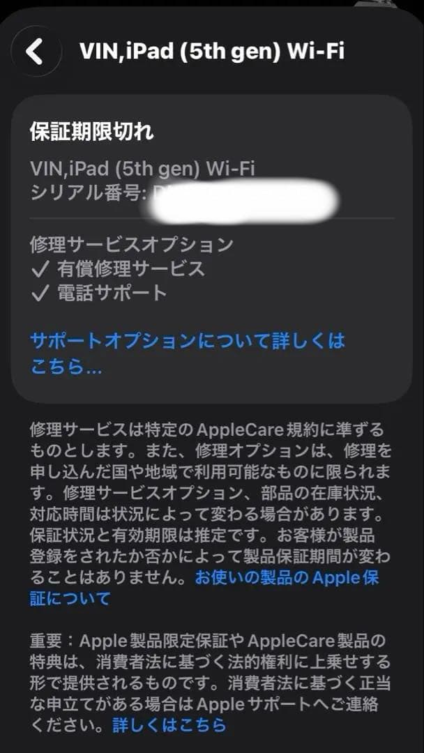 iPad (第5世代)Wifi 32GB シルバー　 A1822