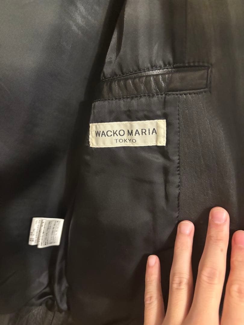 ジャケット・アウター WACKO MARIA RIDERS LEATHER JACKET