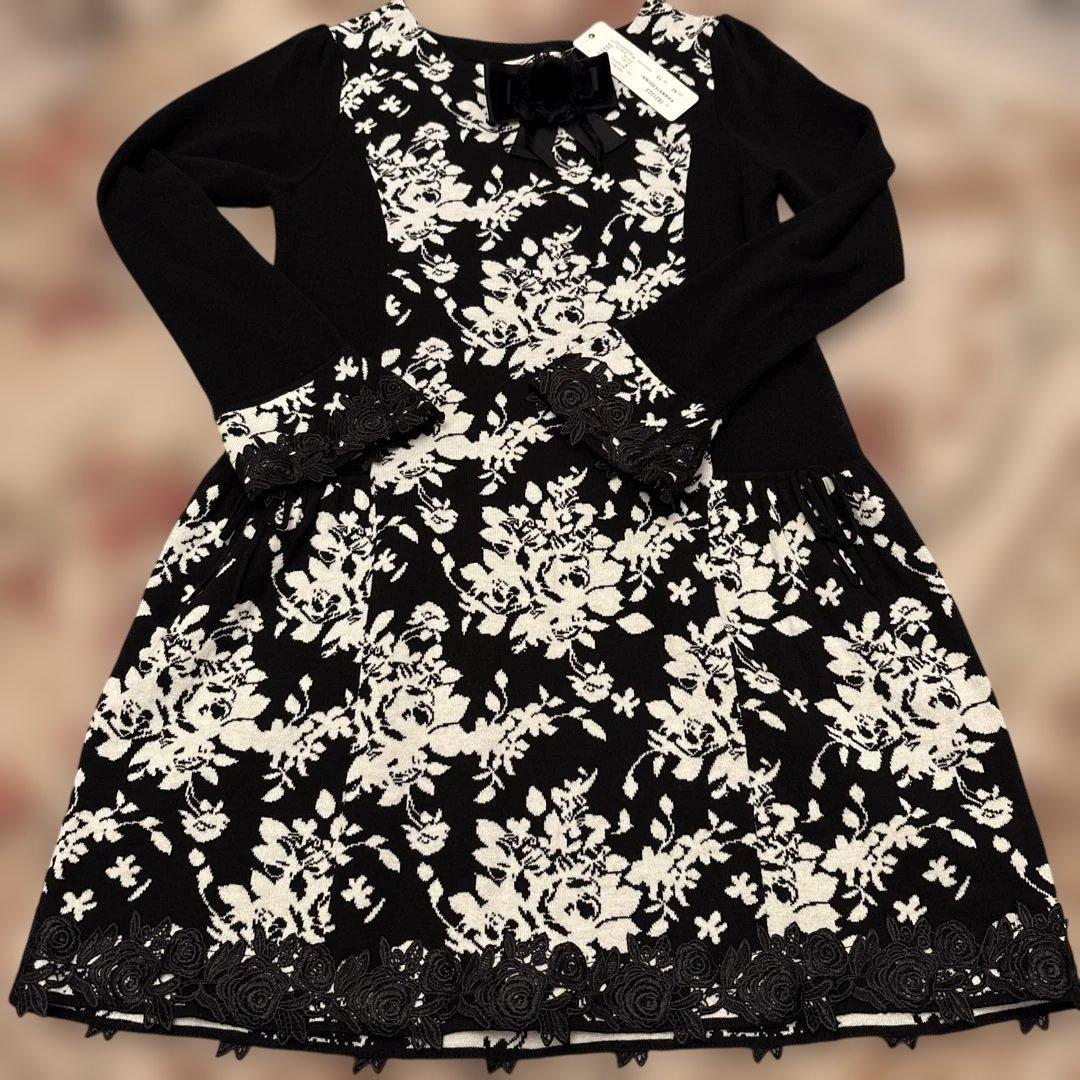 Super Beauty ❣️花柄長袖ワンピース 42新品未使用