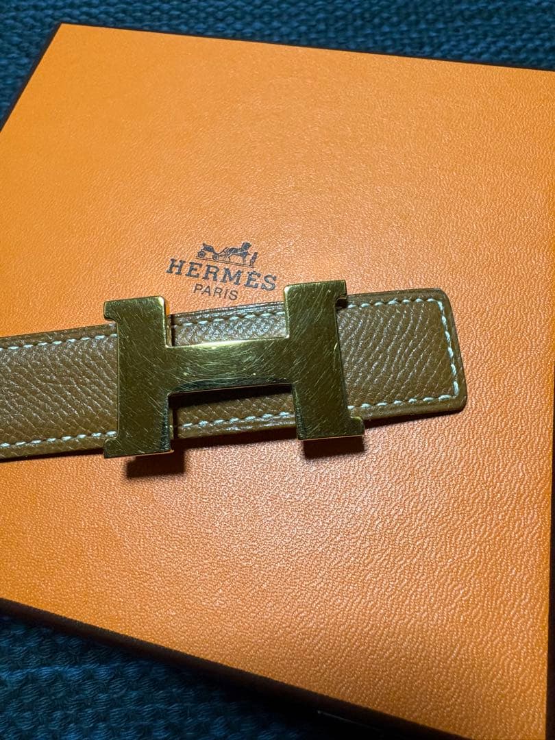 エルメス　Ｈバックル　コンスタンスリバーシブルベルト　75