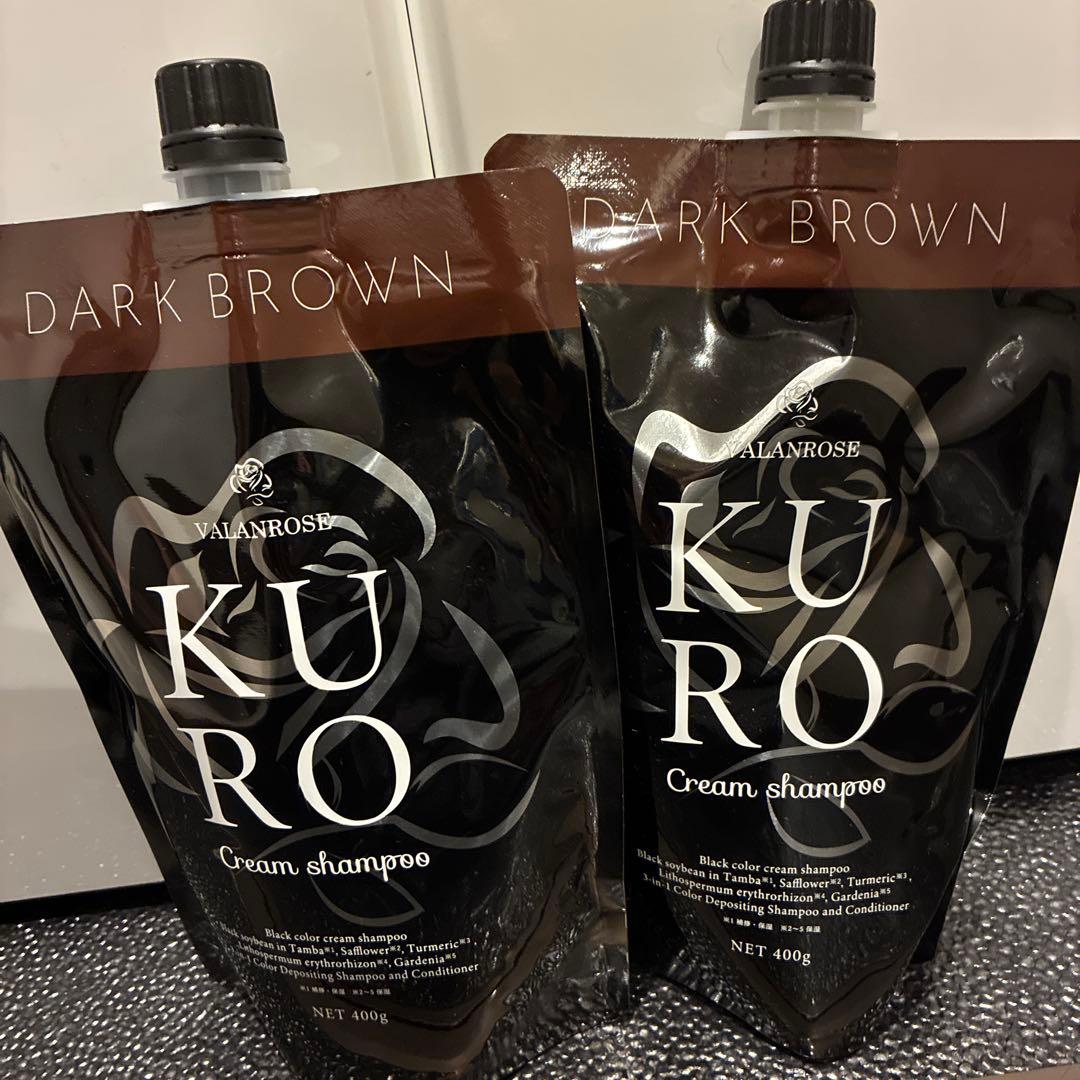 VALANROSS KURO Cream shampoo ダークブラウン 400