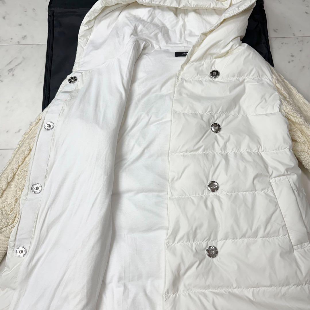 センソユニコ M2 切り替え ダウンコート ホワイト アイボリー サイズ38