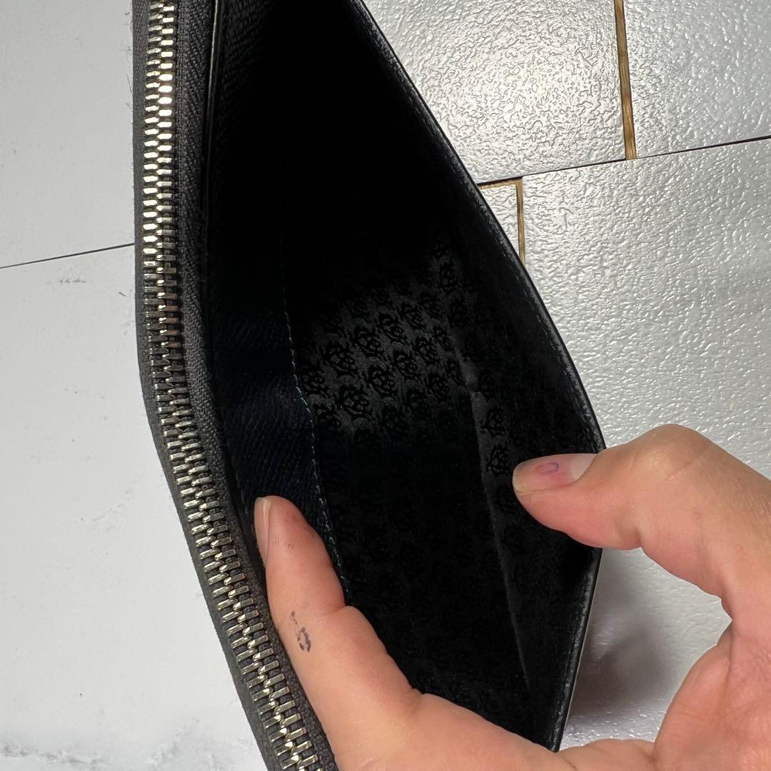 ダンヒル dunhill ボードン オーガナイザー ラウンドファスナー ネイビー