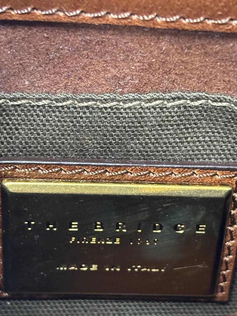 THE BRIDGE　ザ・ブリッジ　ブラウンレザー　ショルダーバック