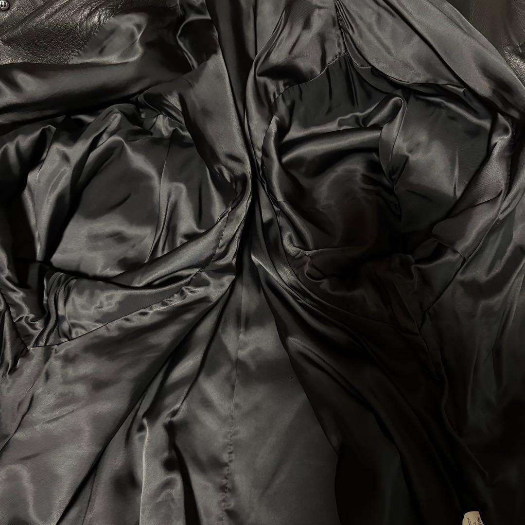 【おさる】INTERMEZZO ダーバン　カーコート　羊革　XL オーバー