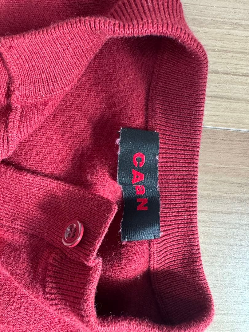 て*ん様 新品キャバンcaban ボルドーXSコットンカシミヤカーディガン