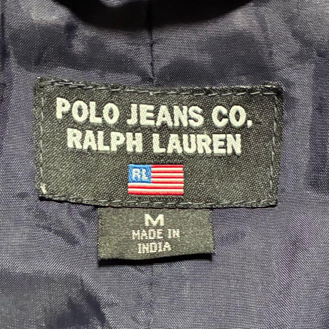 希少　ラルフローレン　レザージャケット　ネイビー　ダブル　山羊革　Mサイズ