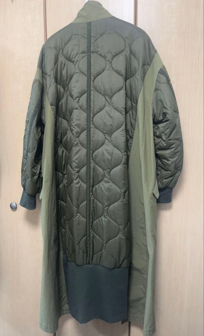 etsinta エシンタ　切替マキシミリタリーコート　カーキ