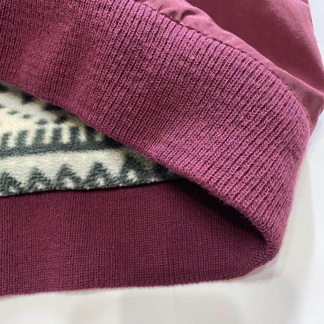 90s USA製 LLBean エルエルビーン ウォームアップ ボルドー 短丈