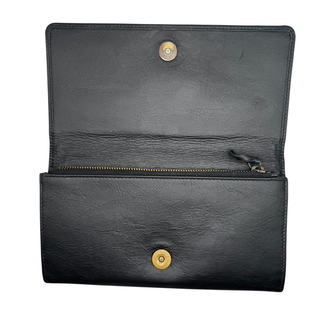 S級極美品✨バレンシアガ 長財布 クラシック コンチネンタル スタッズ ブラック