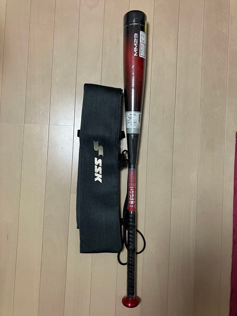 SSK MM23 SBB4037 ブラック×レッド 83cm
