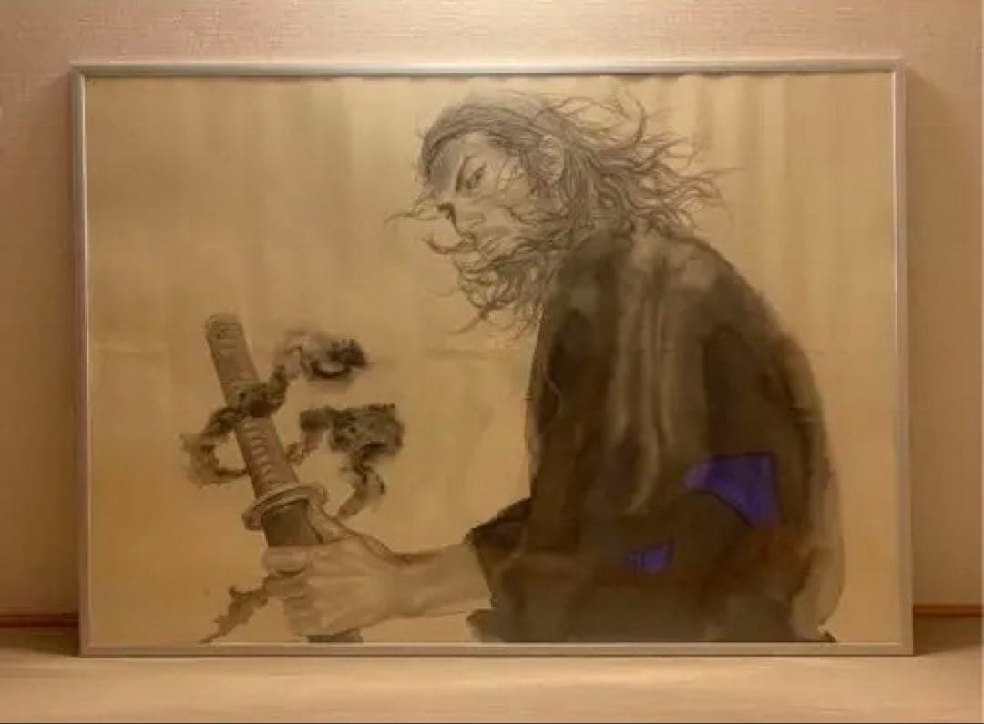 井上雄彦　最後のマンガ展　バガボンド　額入りポスター