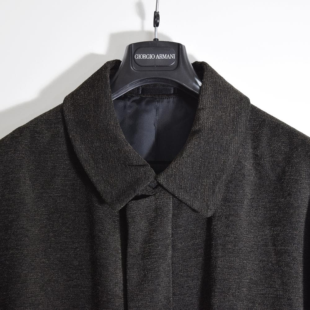 当時物 テットオム ガルニエ GARNIER ウール ベルテッド ロングコート