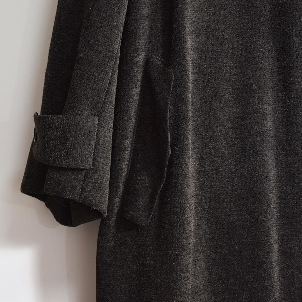 当時物 テットオム ガルニエ GARNIER ウール ベルテッド ロングコート