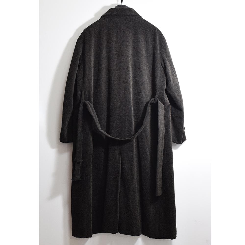 当時物 テットオム ガルニエ GARNIER ウール ベルテッド ロングコート