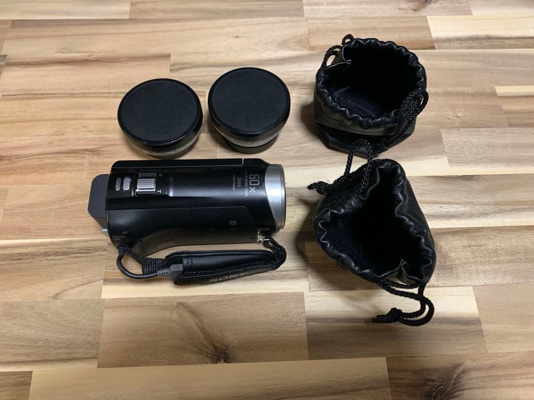 SONY HDR-CX485 バッテリ良好 望遠,広角レンズ付き ビデオカメラ