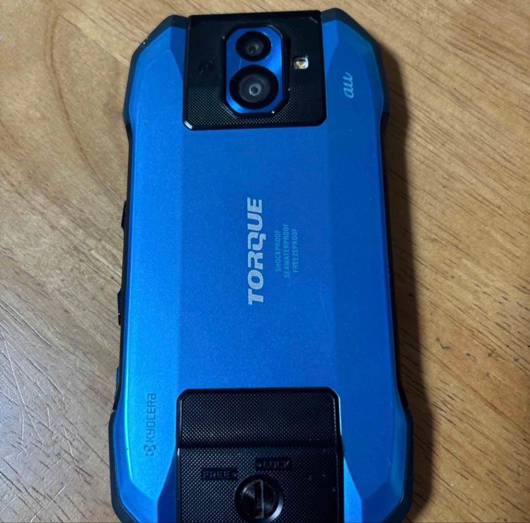 ジャンク品　au TORQUE G04 ブルー 京セラ KYV46 ブルー