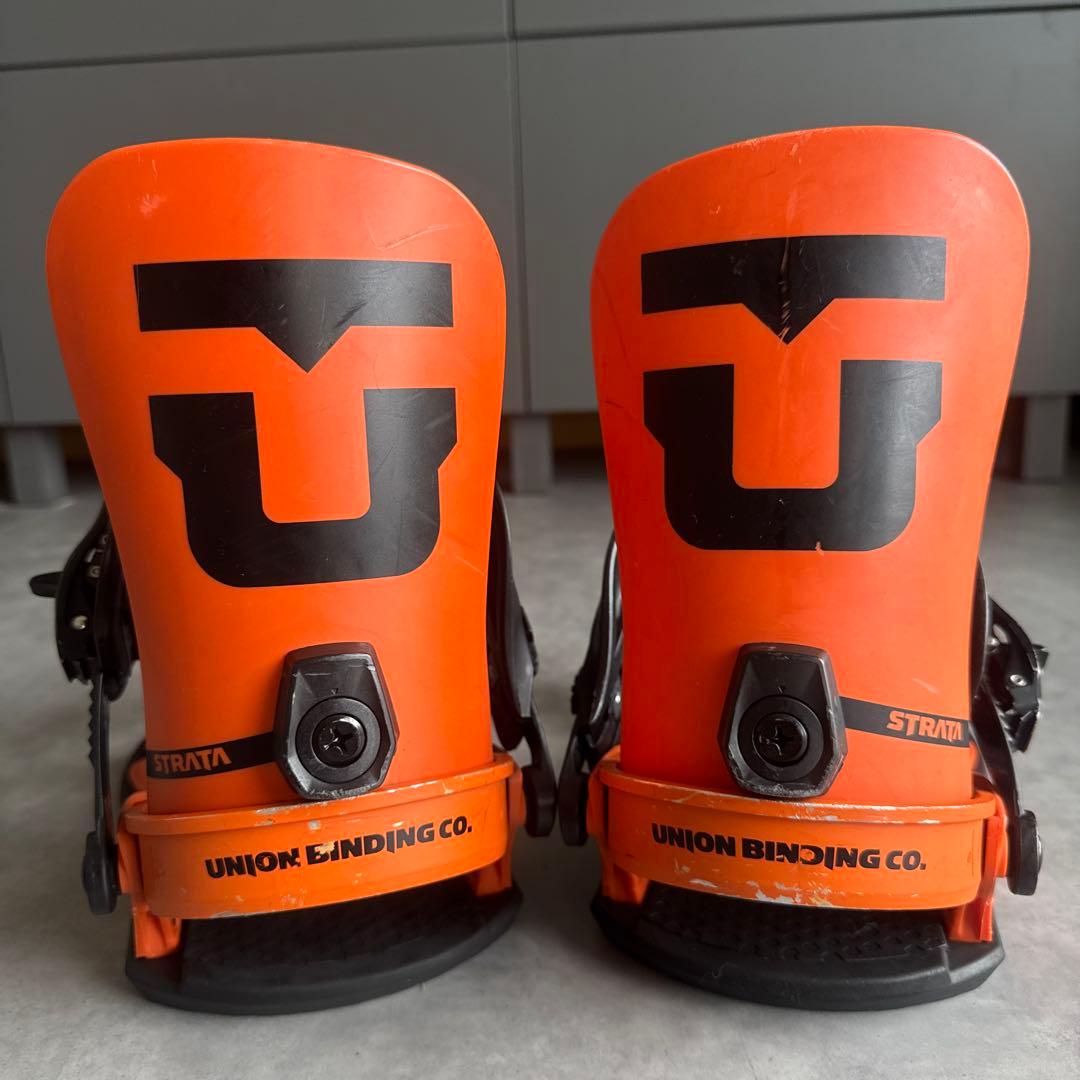 UNION STRATA スノーボードビンディング オレンジ Mサイズ