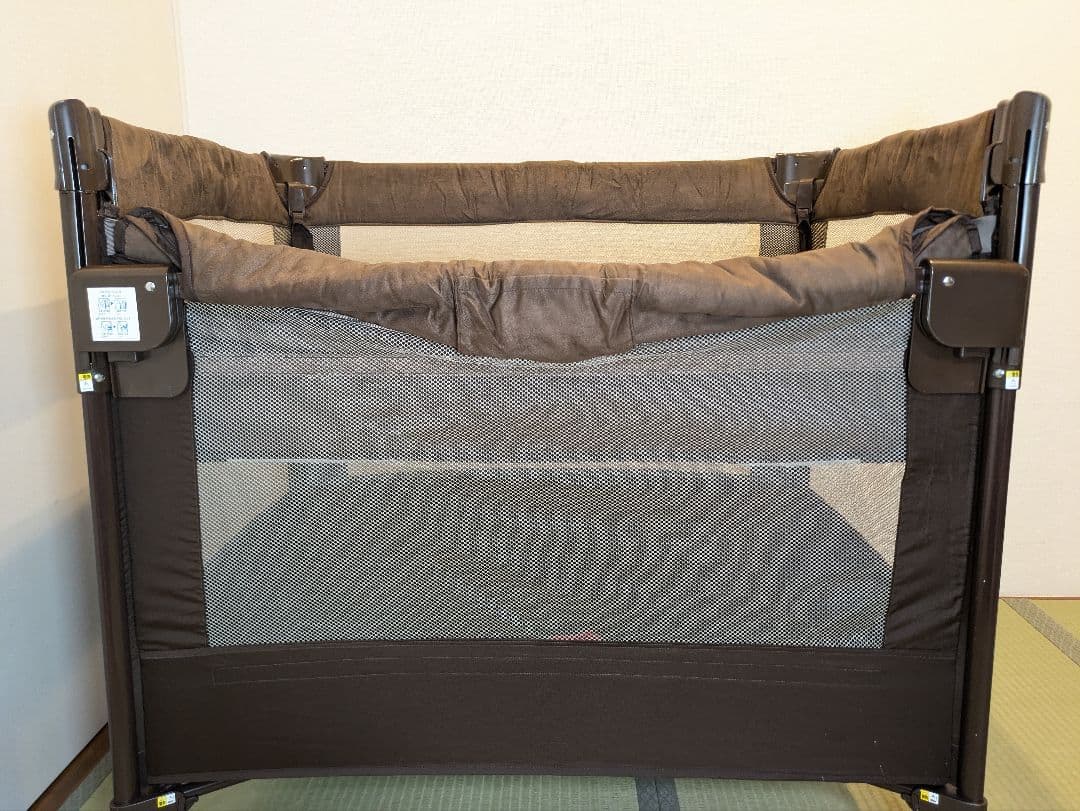 Aprica アップリカ ココネル エアープラス ベビーベッド ブラウン