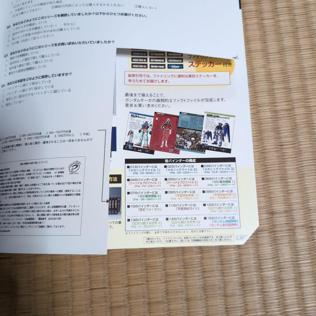 ガンダムファクトファイル全巻、その他