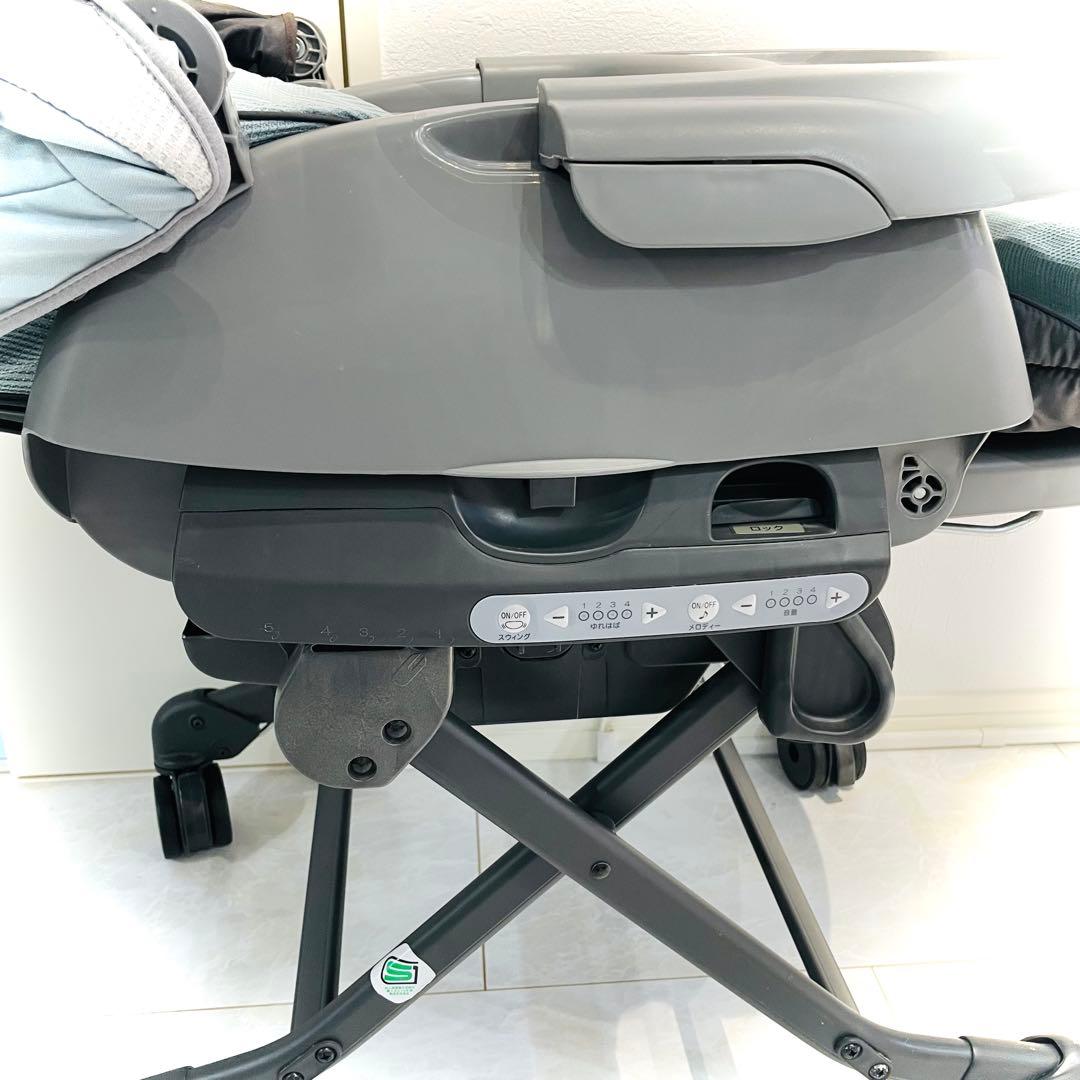 【良品】動作良好★コンビネムリラオートスイングBEDiLongスリープシェルブル