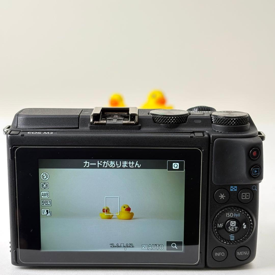 Canon EOS M3 標準、広角ダブルレンズキット Wi-Fi搭載　874