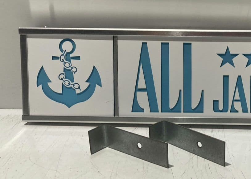 ワンマンアンドン823カーテンレール挟み込み取り付け仕様