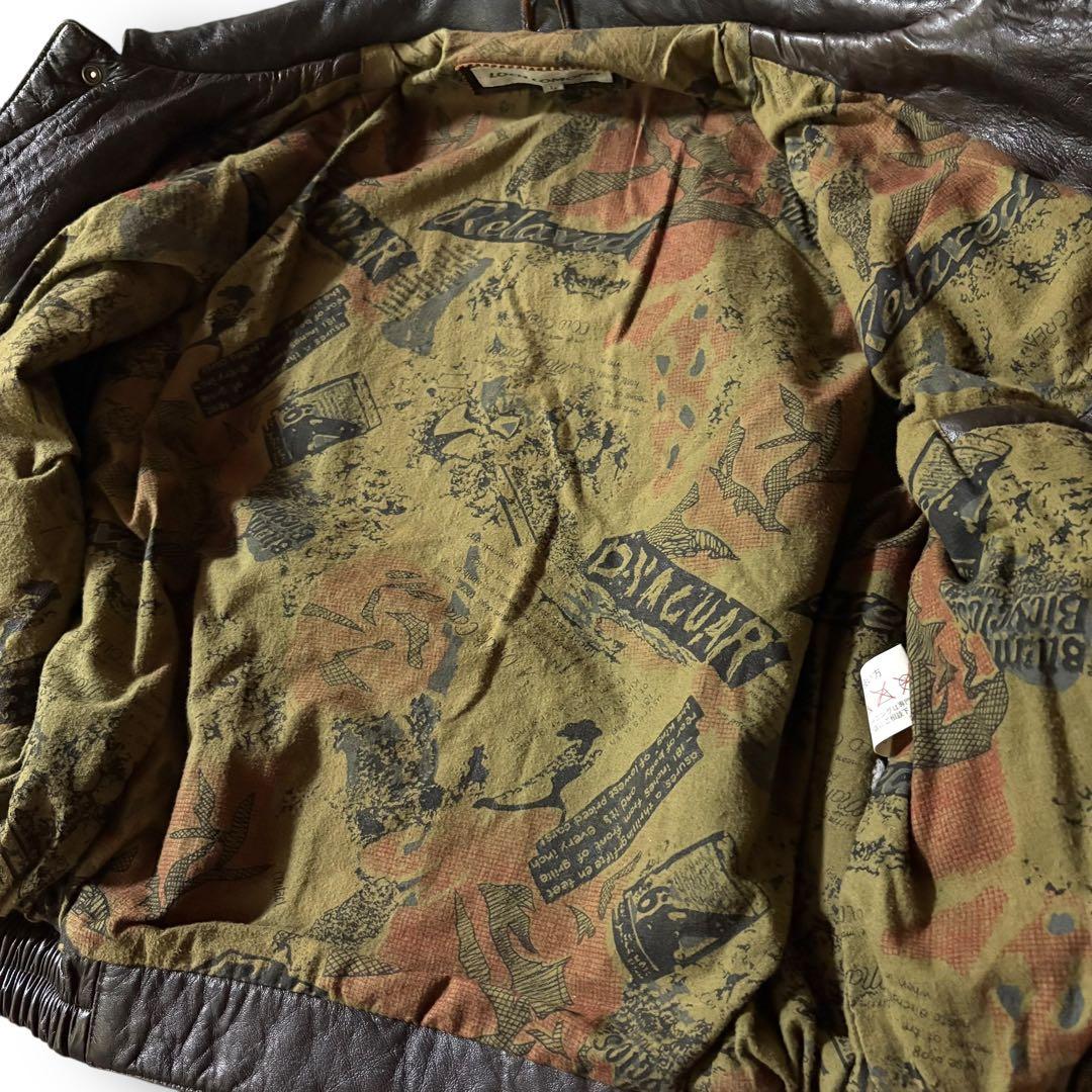 vintage A2フライトジャケット本革ラムレザージャケットダークブラウン L