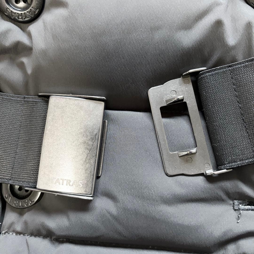 TATRAS タトラス テレサ ダウンコート M 女優襟 ベルト 金具 ダークG