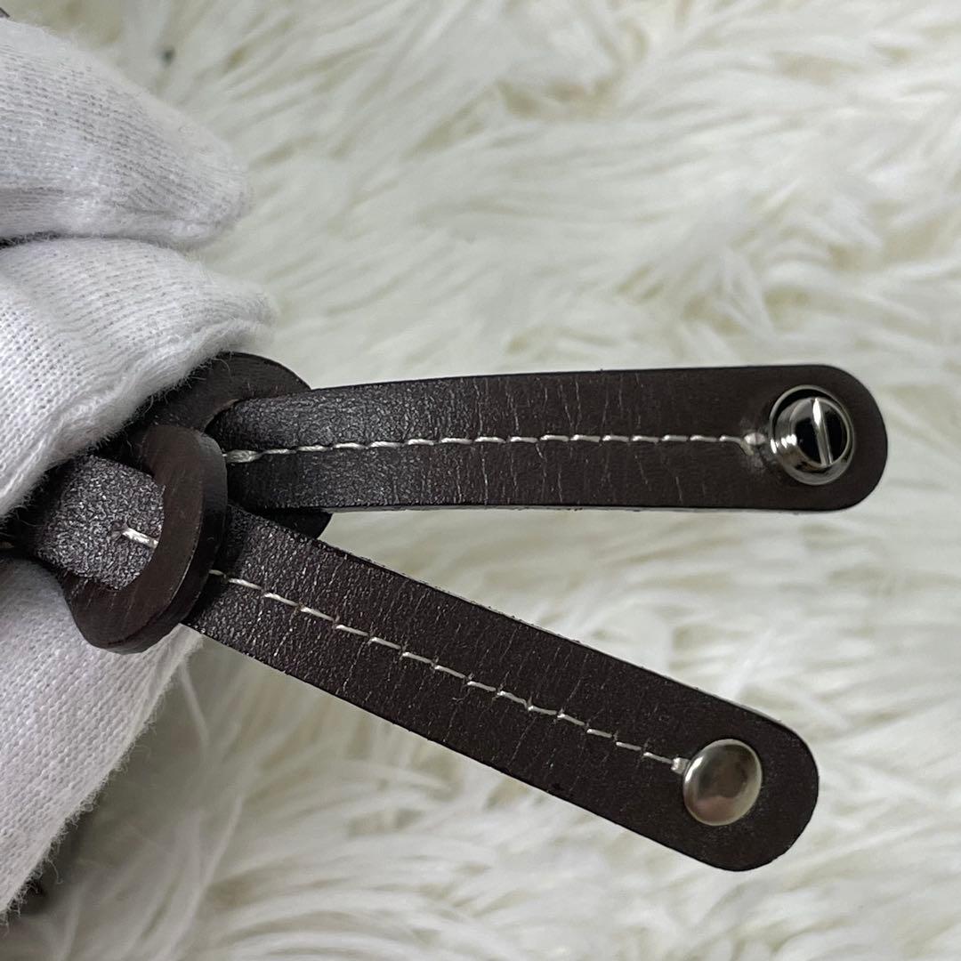 未使用級 HAMANO ハマノ 濱野皮革工藝 エナメルサイドボストンバッグ